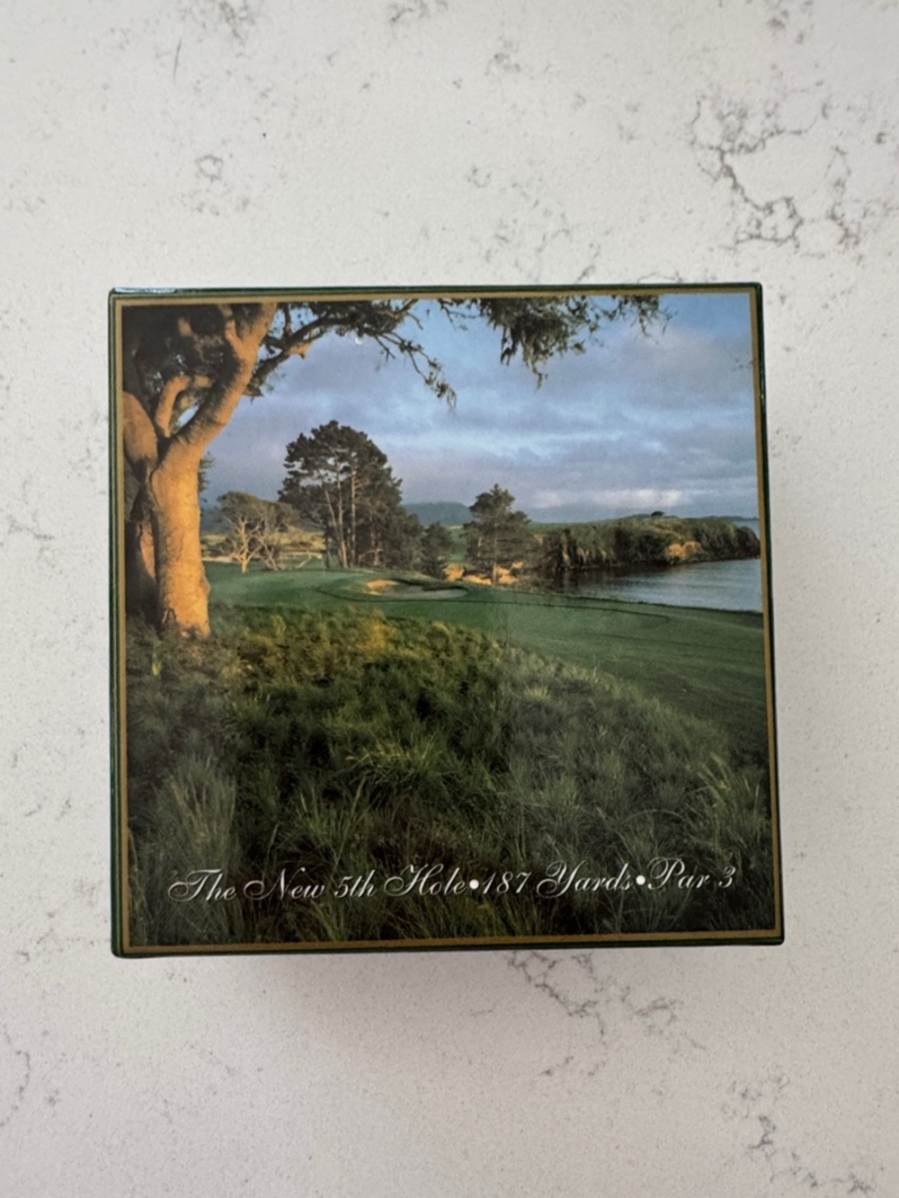 Pebble Beach Scenic Golf Course Box - Green and Blue
